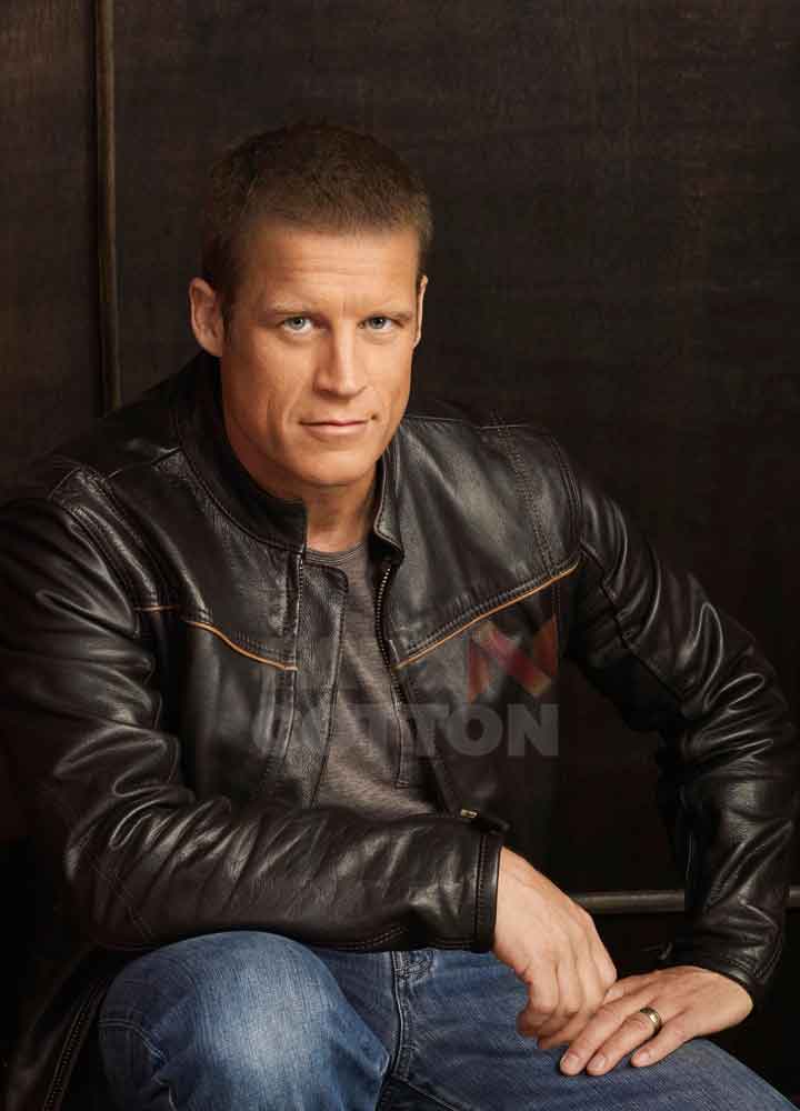 Human Target Mark Valley Black Leather Jacket